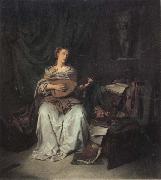 BEGA, Cornelis Lute Player oil on canvas